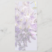 繊細な藤結婚のメニュー メニュー (裏面)