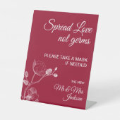 繊細な蘭のエレガントな結婚式のコーディの安全性 台座サイン (正面)