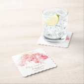 繊細な蘭の水の色ミセス・ミセス・フローラ結婚ズ ペーパーコースター (インサイチュ)