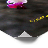 繊細な蘭の花のウォールアート28x22ポスター ポスター (角)