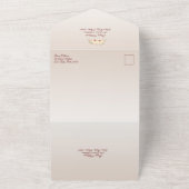 繊細な蘭の花 オールインワン招待状 (外側)