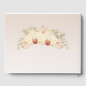 繊細な蘭の花 ゲストブック (裏面)