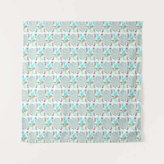 繊細な蝶のフラクタルデザイン タペストリー (正面)