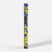 繊細な蝶の黄色フローラ iPhoneケース (右側面)