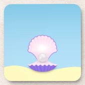 繊細な貝殻 コースター (正面)