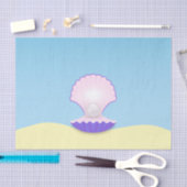 繊細な貝殻 薄葉紙 (クラフト)