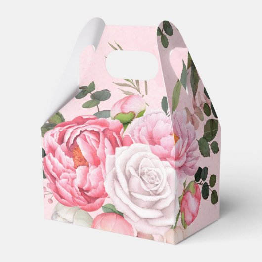 繊細な赤面ホワイトウォーター色のフローラ結婚ズ フェイバーボックス (裏面サイド)