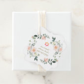 繊細な赤面白い花バルミツワー フェイバータグ (インサイチュ)