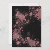 繊細な赤面絵を描(ばちゃばちゃ)跳ねるブライダルシャワー 招待状 (裏面)