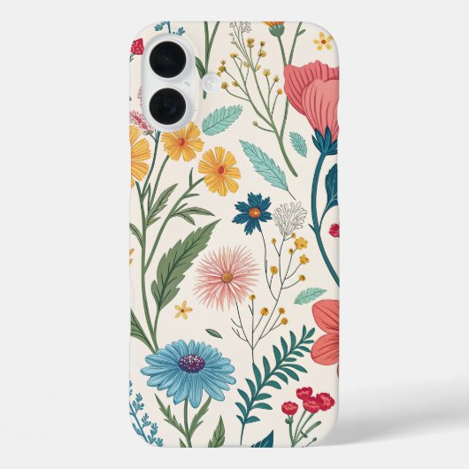 繊細な野の花のプリント Case-Mate iPhoneケース (裏面)
