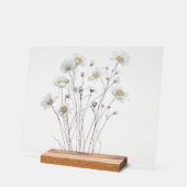 繊細な野の花の植物画 アクリルサイン (傾斜)