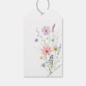繊細な野の花の草原 ウェディングサンクスギフト ギフトタグ (裏面)