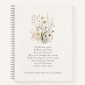 繊細な野生の花々　感動の詩 ノートブック (正面)