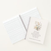 繊細な野生の花々　感動の詩 ノートブック (内部)