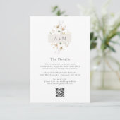 繊細な野結婚花の詳細 エンクロージャーカード (スタンド正面)