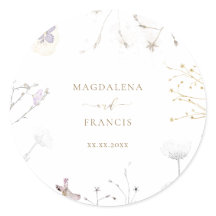 繊細な野結婚草花