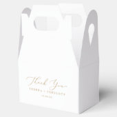 繊細な金ゴールド書道ありがとう フェイバーボックス (オープン)