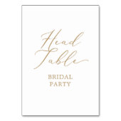 繊細な金ゴールド書道表 テーブルナンバー (正面)