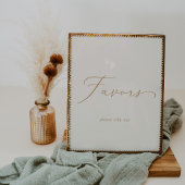 繊細な金ゴールド書 |クリーム結婚式の引き出物 ポスター