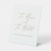 繊細な金ゴールド書 台座サイン (正面)