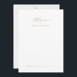 繊細な金ゴールド結婚書 アドバイスカード<br><div class="desc">この繊細な金ゴールド結婚書道のアドバイスカードは、のモダンため結婚に最適で、どのイベントにも使用できる。ロマンチックなミニマルデザインは白い背景にエレガント美しいシャンパンの黄金色のタイポグラフィを美しく美しくシンプル見せる。これらのアドバイスカードは、結婚式のレセプション、ブライダルシャワー、ベビーシャワーまたは卒業式パーティーのためのゲストブックの代替品として使用することができる。新郎新婦の名前とカードをカスタマイズし、母体または卒業生の名前。</div>