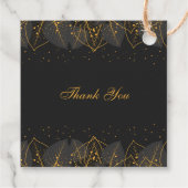 繊細な金ゴールド葉 フェイバータグ (裏面)