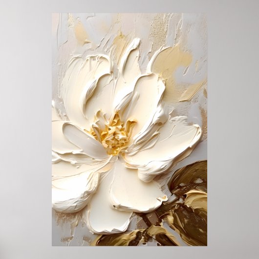 繊細な金ゴールド詳細 ポスター (正面)