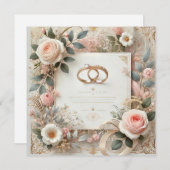 繊細な金ゴールド シーズンカード (正面/裏面)