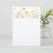 繊細な金色のパンジーをフィールド招待状 (スタンド正面)