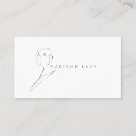 繊細な鉛筆モダン先住民職人ビジネス 予約カード