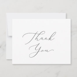 繊細な銀書道サンキューカード サンキューカード
