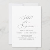 繊細な銀書驚くべきパーティー 招待状 (正面)