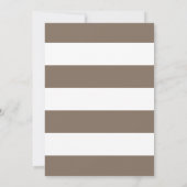 繊細な開花タイポグラフィ結婚素朴の垂直 招待状 (裏面)