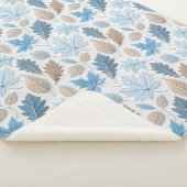 繊細な離れ霜で覆われた冬 シェルパブランケット (3/4)