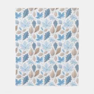 繊細な離れ霜で覆われた冬 フリースブランケット