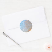 繊細な霜のパターン、ウィスコンシン州 ラウンドシール (封筒)
