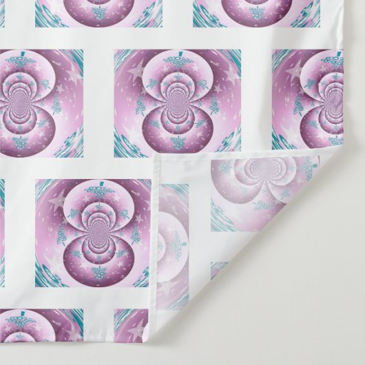 繊細な青い木のフラクタルデザイン タペストリー (詳細)