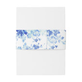 繊細な青い結婚花 招待状ベリーバンド (裏面例)