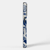 繊細な青い花の模様が明るい背景に Case-Mate iPhoneケース (裏面 / 右)