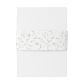 繊細な青い野結婚花 招待状ベリーバンド (裏面例)