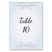 繊細な青のテーブルナンバー テーブルナンバー (裏面)