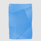 繊細な青色のひだ ゴルフタオル (正面)