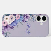 繊細な青、白、ピンク、紫の夏の開花 Case-Mate iPhoneケース (裏面 (横))