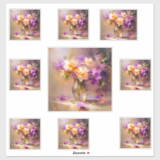 繊細な静物生活 シール (シート)