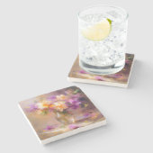 繊細な静物生活 ストーンコースター (横)