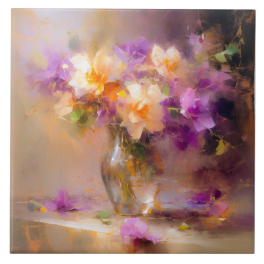 繊細な静物生活 タイル (正面)