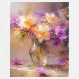 繊細な静物生活 フリースブランケット