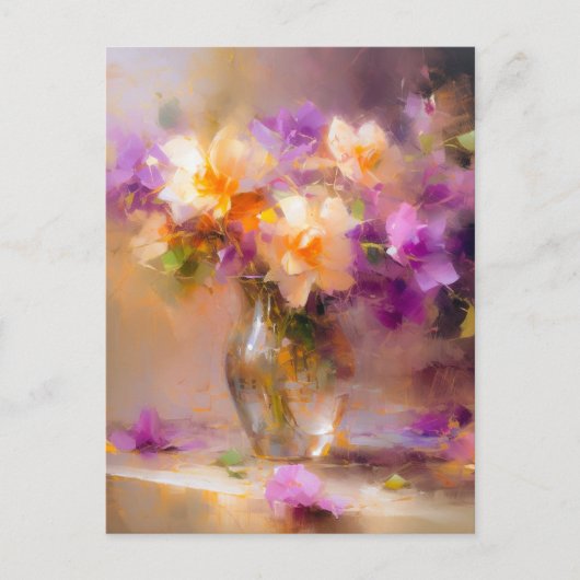 繊細な静物生活 ポストカード (正面)