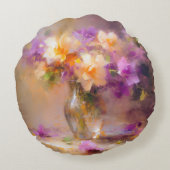 繊細な静物生活 ラウンドクッション (裏面)