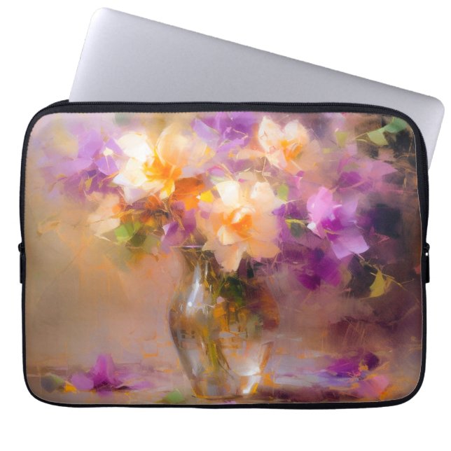 繊細な静物生活 ラップトップスリーブ (正面)